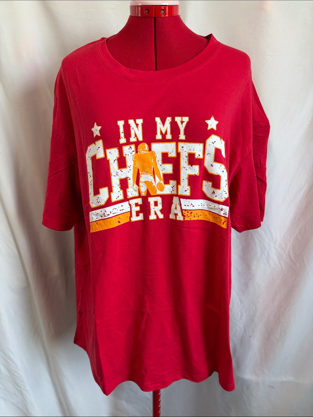 Red Graphic Short-Sleeve Tee - 'In My Chiefs Era'